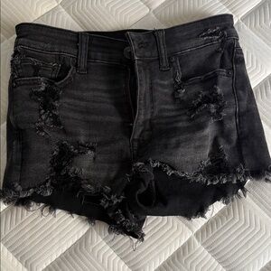 American Eagle Outfitters Black Denim Shorts